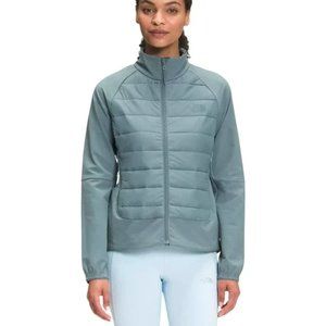 The North Face Shelter Cove Hybrid Mixed Media Jacket in Goblin blue, size Small